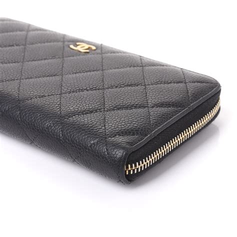 chanel caviar zip boy wallet|CHANEL Caviar Quilted Boy Long Zip Around Wallet Black .